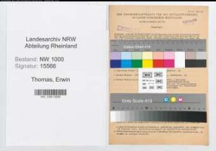 Entnazifizierung Erwin Thomas, geb. 26.12.1913 (Steuerhelfer)