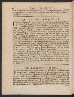 LXII. Laurentius Zaremba