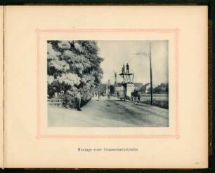 Dresden, Oberleitungsbau für die Elektrische Strassenbahn Blasewitz-Laubegast : Montage einer Straßenbahnstrecke. Abbildungen, Blatt 11 aus: Elektrische Strassenbahn Blasewitz-Laubegast : ausgeführt von der Firma: O.L. Kummer & Co., Dresden, Werkstätten für Elektrotechnik, Mechanik und Maschinenbau in Niedersedlitz bei Dresden. [Dresden: 1893]. Dresden: SLUB 49.2.75