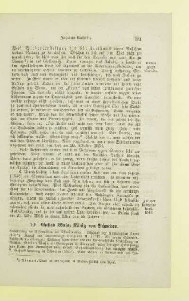 Gustav Wasa, König von Schweden
