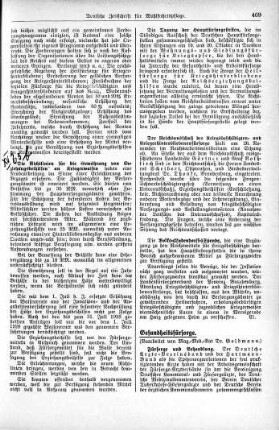 Richtlinien für die Gewährung von Erziehungsbeihilfen für Kriegerwaisen [Kriegsbeschädigten- und Kriegshinterbliebenenfürsorge]
