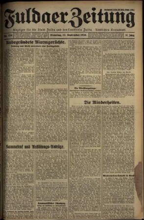 Ausgabe vom Dienstag, den 23. September 1930.