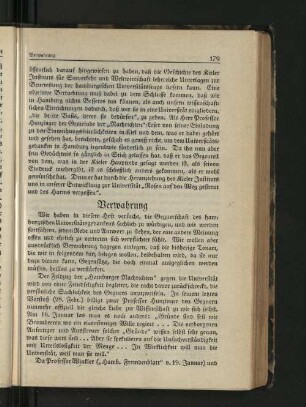 Verwahrung