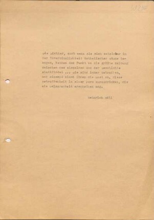 [W236]: Die Dichter, auch wenn sie sich scheinbar in der Unverbindlichkeit ästhetischer Räume bewegen, ...