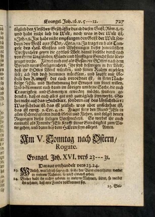 727-730, Evangelium; Eingang