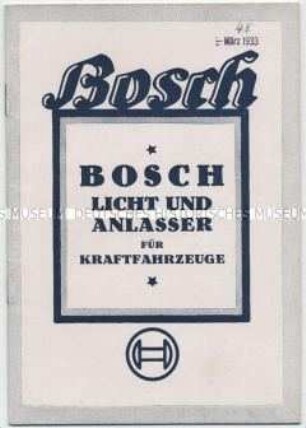 Licht und Anlasser für Kraftfahrzeuge