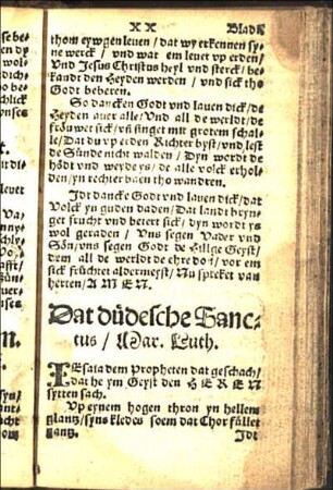 Dat düdesche Sanctus / Mar. Luth.