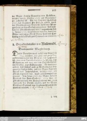 2. Grenadierbataillon von Wallenrodt.