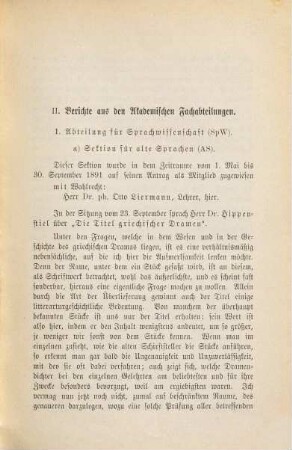 Berichte des Freien Deutschen Hochstiftes zu Frankfurt am Main. 8, 8. 1892