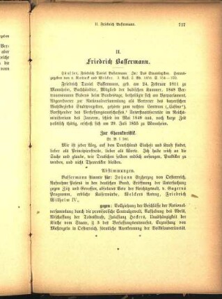 II. Friedrich Bassermann.