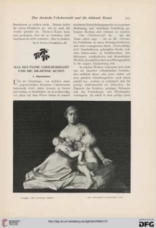 Das deutsche Urheberrecht und die bildende Kunst