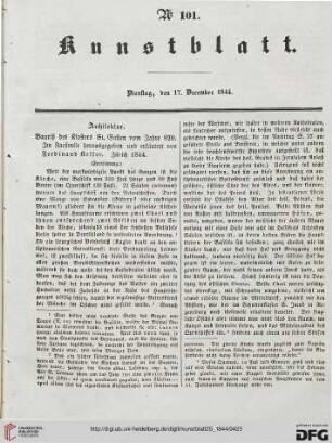 Nr. 101 - 105 (17. Dezember 1844 - 31. Dezember 1844)