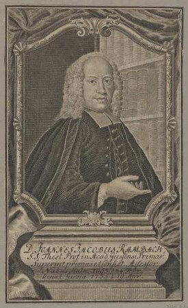 Bildnis des Joannes Jacobus Rambach