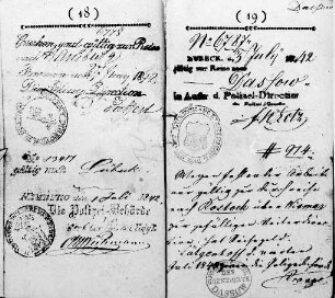 Wilsdruff-Helbigsdorf. Wanderbuch des Müllergesellen Carl Ernst Kirsten (geb. 1818) aus Helbigsdorf, 1837-1842, S. 18-19