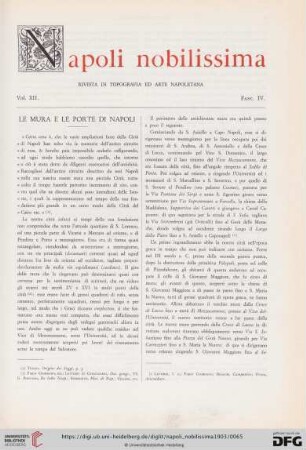 Le mura e le porte di Napoli
