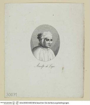 Porträt Arnolfo di Lapo (eigentlich: Arnolfo di Cambio)