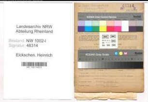 Entnazifizierung Heinrich Eickschen, geb. 26.09.1907 (Kaufm.Angest.)