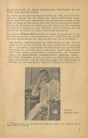 Genosse Wilhelm Pieck