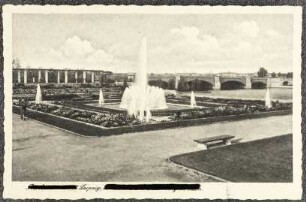 Reichsmessestadt Leipzig. Fontänen im Richard-Wagner-Hain
