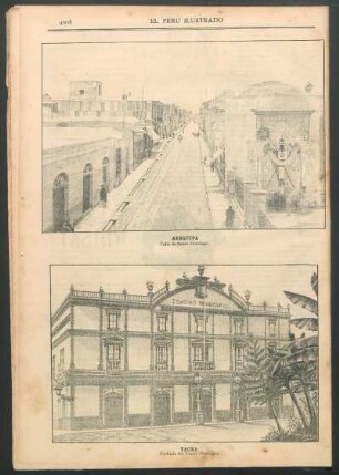 [Vista de] Tacna - Fachada del Teatro Municipal.
