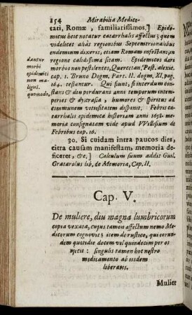 Cap. V. De muliere ...