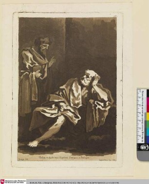 Tableau du Guide dans le palais Sampieri a Bologne; [Paulus ermahnt den reumütigen Petrus]