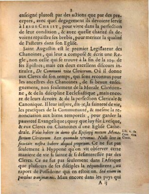 ... Reflexion Svr Les Antiqvitez Des Chanoines, Onzième Reflexion. De la Regle des Chanoines