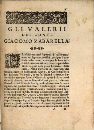 Gli Valerii : overo origine et nobilta della Gente Valeria di Roma, di Padova et di Venezia