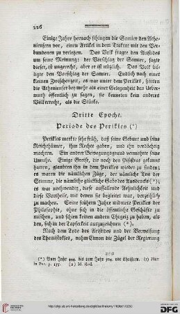 Dritte Epoche. Periode des Perikles