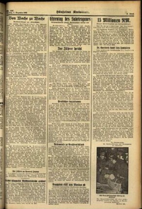 Zweite Ausgabe vom Montag, den 05. Dezember 1938.