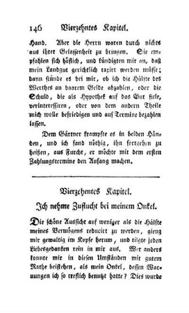 Vierzehentes Kapitel. Ich nehme Zuflucht bei meinem Onkel
