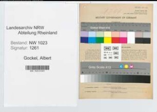 Entnazifizierung Albert Gockel , geb. 30.11.1904 (Elektromeister)