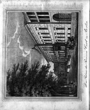 Das Palais des Prinzen Carl zu Berlin