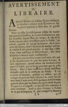 Avertissement Du Libraire