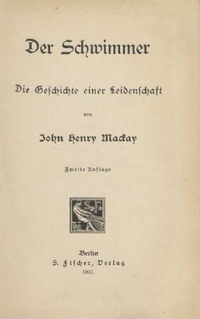Der Schwimmer : die Geschichte einer Leidenschaft