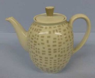 Kaffeekanne aus dem Porzellanservice "Arzberg 1382" mit Dekor "Mosaik"