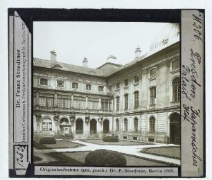 Dresden, Japanisches Palais : Außenansicht, Hof
