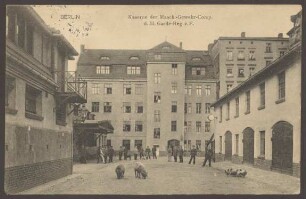 Ansichtskarte Kaserne der Maschinengewehr-Kompanie, Wrangelstraße