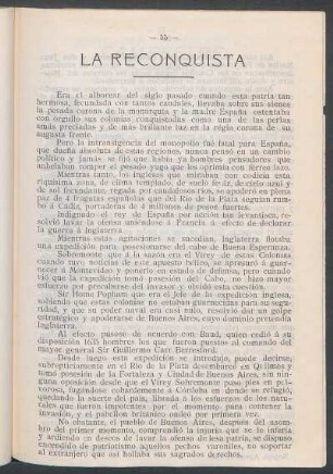 La reconquista