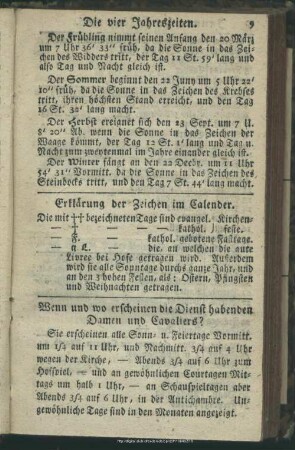 Die vier Jahreszeiten