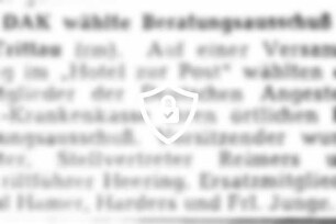 DAK wählte Beratungsauschuß