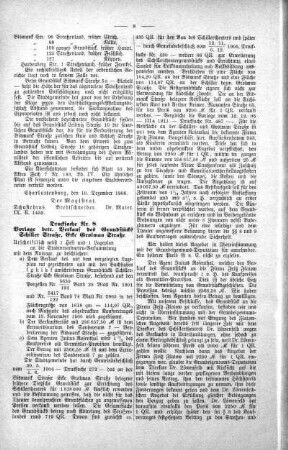 In nicht öffentlicher Sitzung (8.), 09. Januar 1907