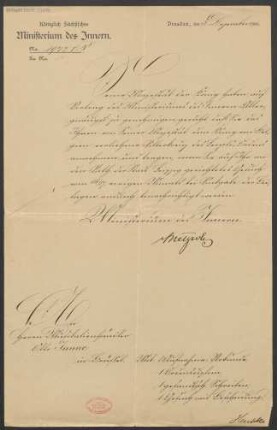 Brief an Otto Junne : 05.12.1900