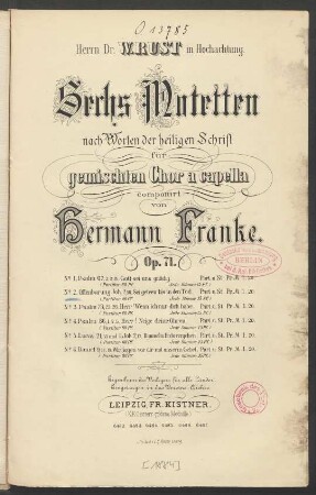 No. 2: Offenbarung Joh. 2,10 : Sei getreu bis in den Tod