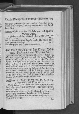 4a) Eyde der Vögte im Ausschlage, Tatenberg, Spadenland und Mohrwärder.