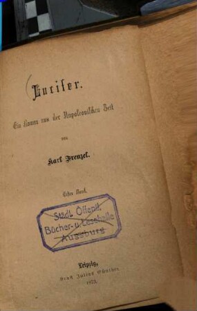 Lucifer : Ein Roman aus der Napoleonischen Zeit, 1