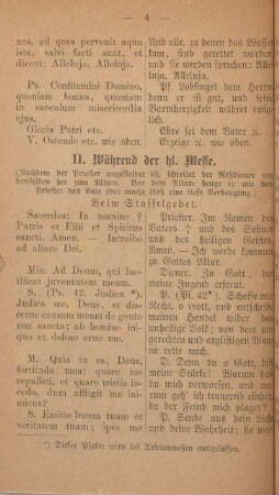 I. Bei Austheilung des Weihwassers.