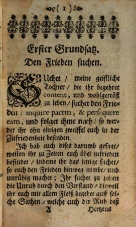 Kunst und Weis, wie eine Kloster-Jungfrau zufrieden leben könne