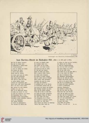 Zum Martins=Abend im Malkasten 1901