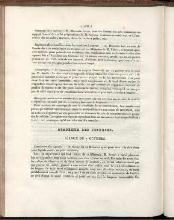 Séance Du 7 Octobre